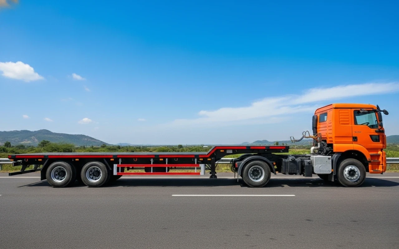 Tip Trailer Front View