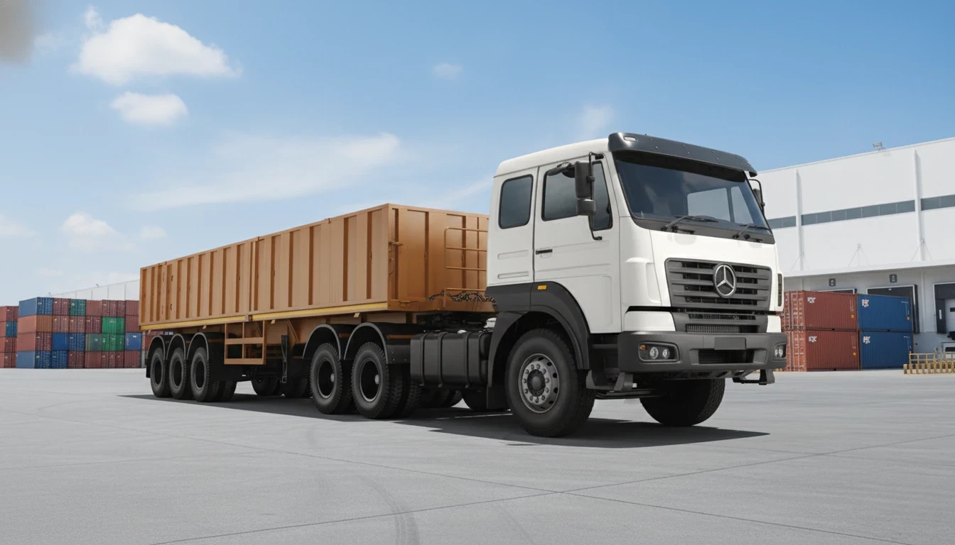 Tip Trailer Side View